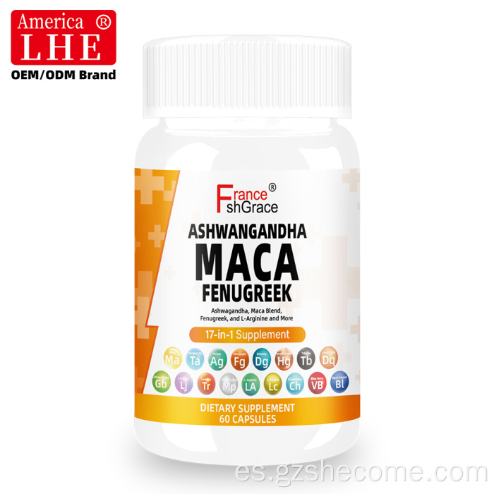 Shecome Maca Apoya la Salud Reproductiva Cápsulas de Maca